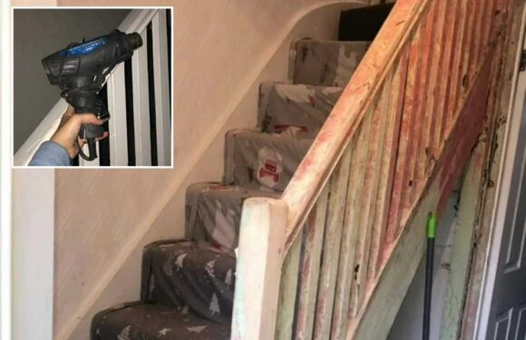 I transformed my old council house staircase using a simple £15 buy, it was SO easy and took no time at all | The Sun