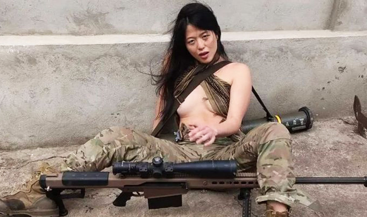 ‘I’m an emotional support stripper – I flew out to Ukraine to help them fight’