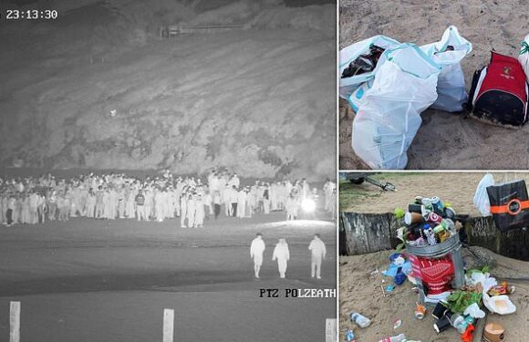 Infra-red CCTV cameras are deployed at Cornish beach Polzeath