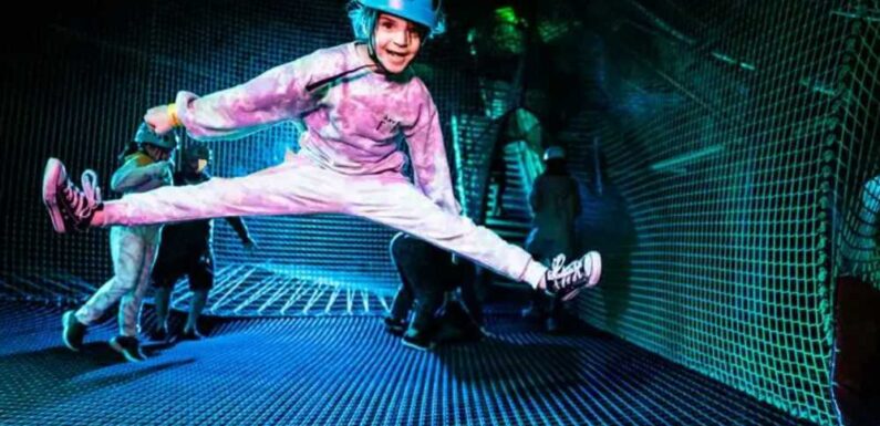 Inside the little-known UK adventure park with epic trampolines that’s inside a huge CAVE | The Sun