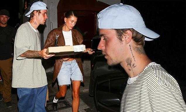 Justin Bieber and his wife Hailey enjoy a romantic dinner date in LA