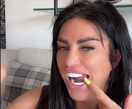 Katie Price reveals her gappy smile as veneer falls out live on TikTok | The Sun