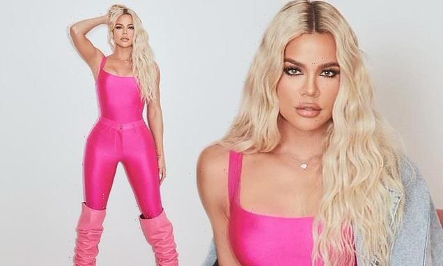 Khloe Kardashian is 'living in a Barbie world' in a hot pink bodysuit