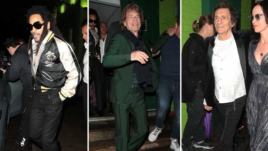 Mick Jagger Parties with Celebs at his 80th Birthday Party in London