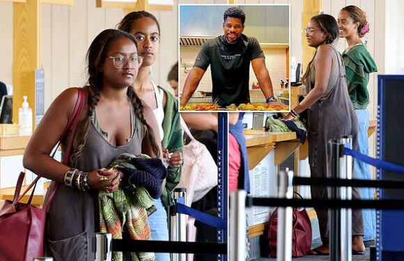 Obama sisters seen on Martha's Vineyard after Tafari Campbell's death