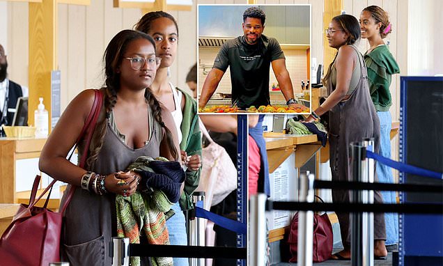 Obama sisters seen on Martha's Vineyard after Tafari Campbell's death