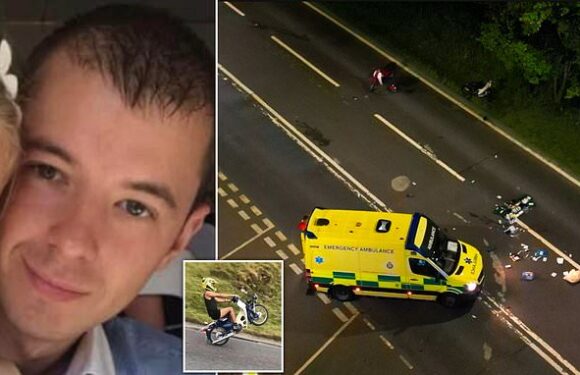 Pictured: Man who died after motor scooter collided with an ambulance