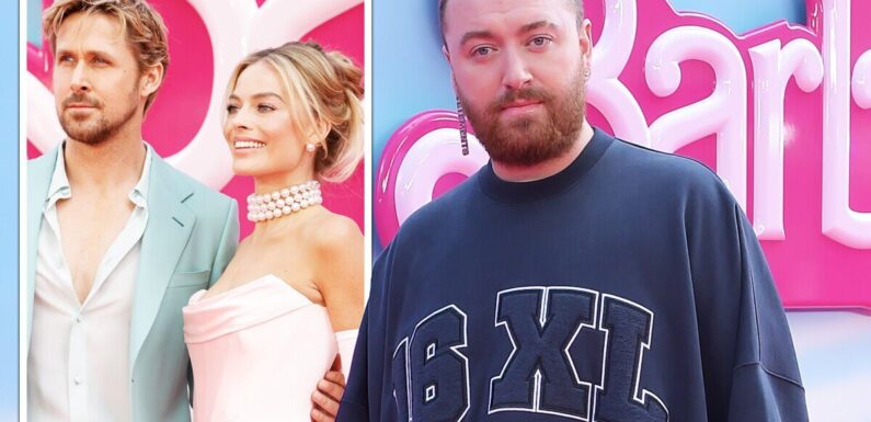 Sam Smith stands out with baggy look at Barbie premiere