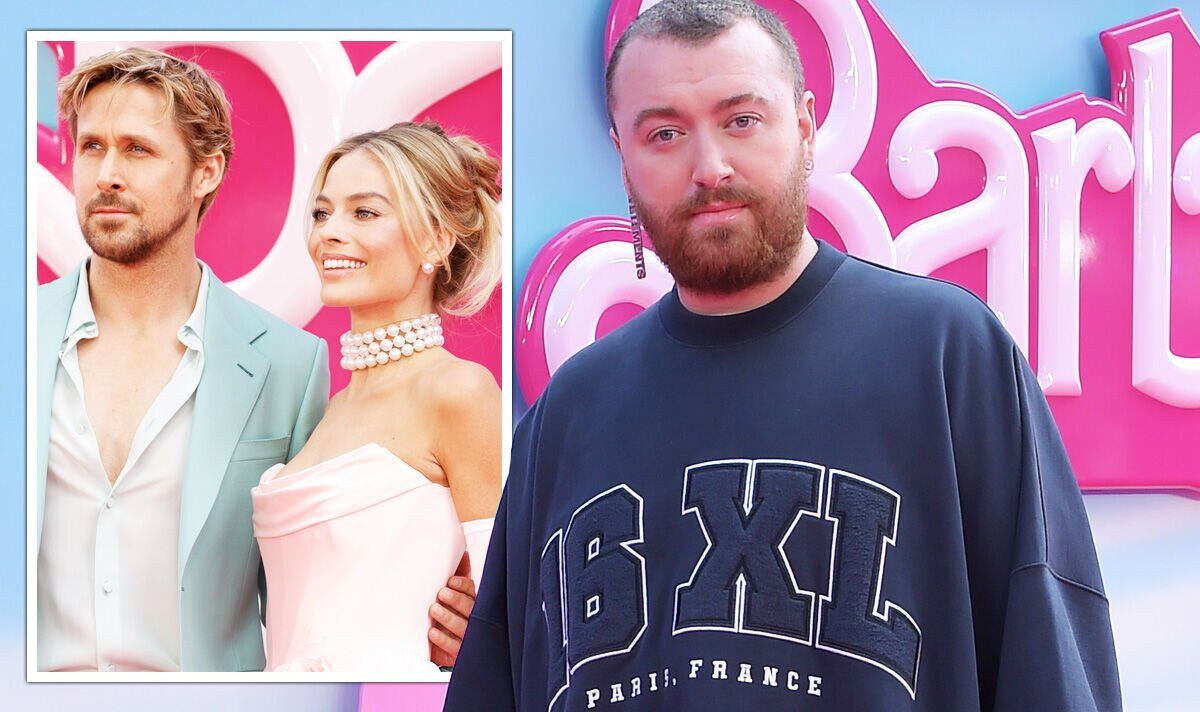 Sam Smith stands out with baggy look at Barbie premiere