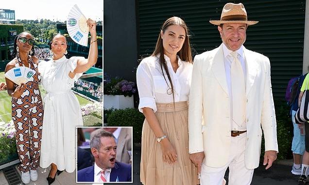Simon Le Bon and his daughter Amber lead the stars at Wimbledon