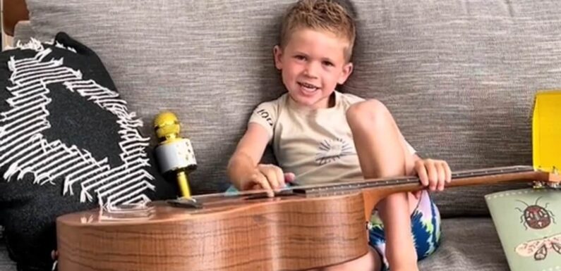 Six-year-old Ed Sheeran mega fan enjoys birthday gifts from singer