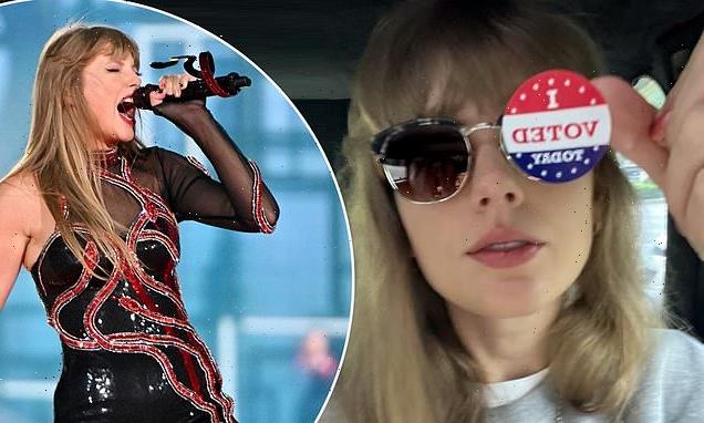 Taylor Swift posts 'I Voted' sticker after making her 'voice heard'