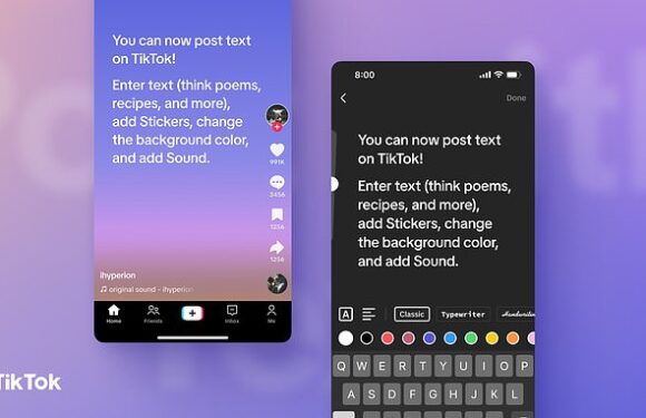 TikTok launches text-only posts as social media innovation race…