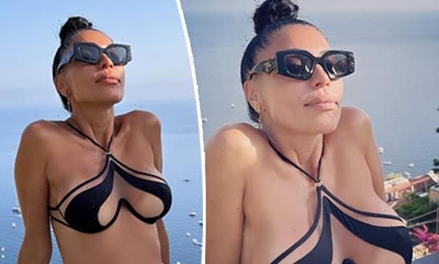 Would you wear this to the beach? Woman flaunts stuns in nude bikini