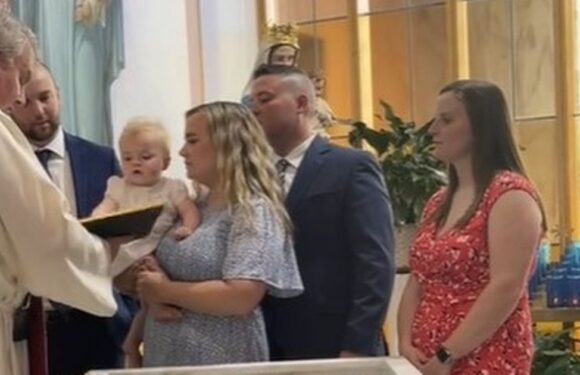 Baby goes viral after ruining own baptism by whacking Bible out of priest’s hand