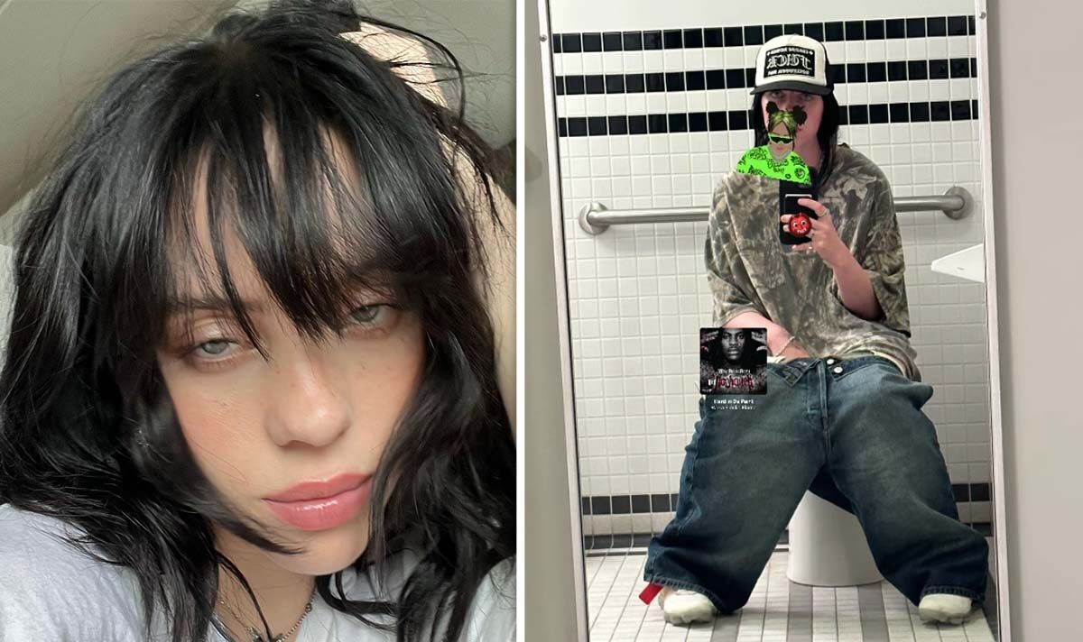 Billie Eilish shares explicit photo on the toilet after body shaming admission