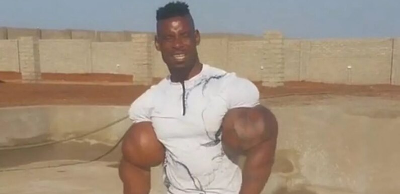 Bloke with huge biceps has people baffled and comparing him to ‘Russian Popeye’