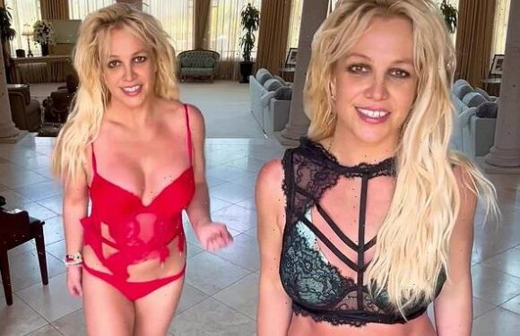 Britney Spears dances in sexy lingerie sets in new 're-edited' clip