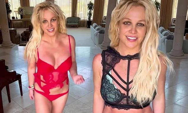 Britney Spears dances in sexy lingerie sets in new 're-edited' clip