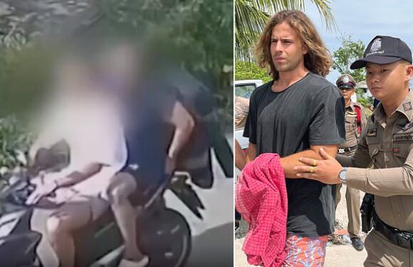 Chef seen with partner on a scooter in Thailand before 'brutal murder'