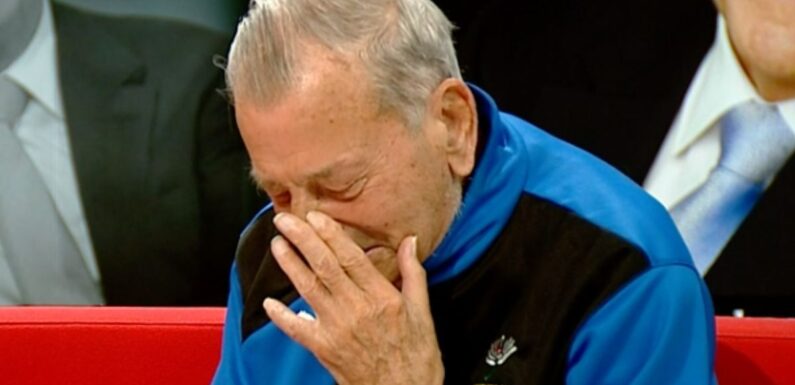 Dickie Bird breaks down in tears as he sobs ‘there will never be another Parky’