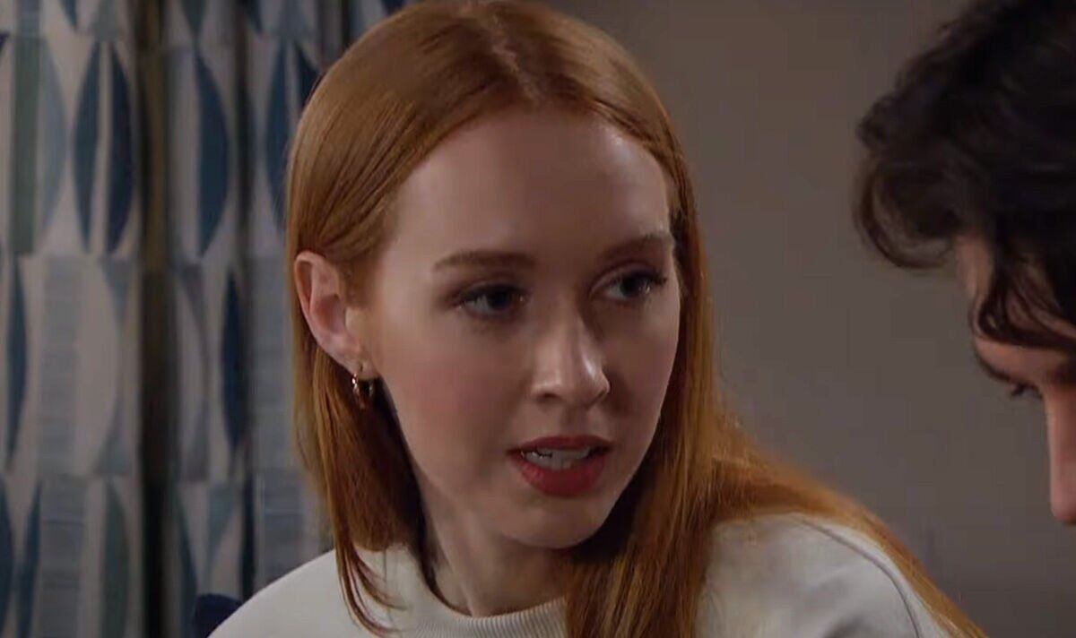 Emmerdale’s Chloe Harris cancels christening as she fears for baby’s future