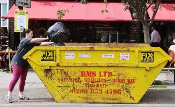 Hundreds of Brits are tuning in to a live-stream – of a rubbish skip in London