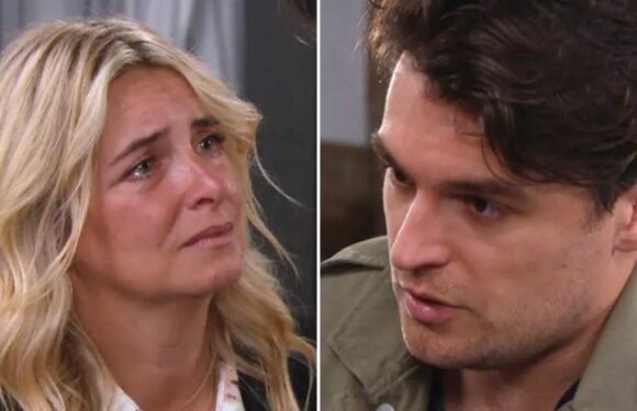 Mack grovels to Charity to help lover he cheated with in Emmerdale spoiler video