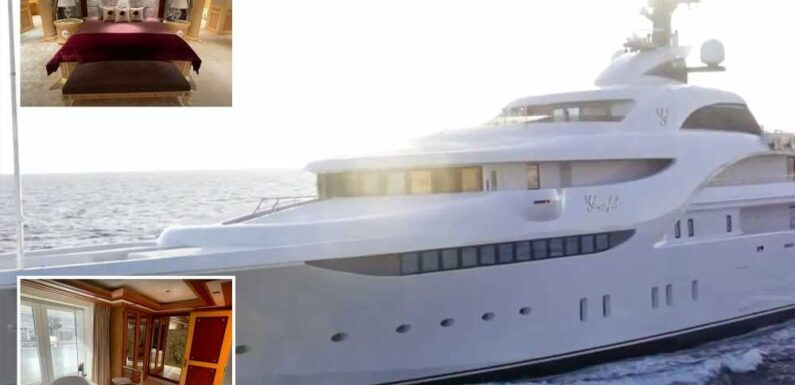 Putin refurbs £100m ‘Killer Whale’ megayacht with £70k tables & gold BATHROOM after rushing it out of Europe before war | The Sun