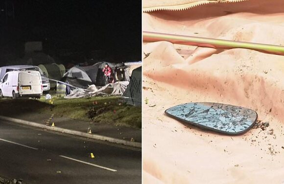 Teenagers were 'crying and screaming' when their car smashed into tent