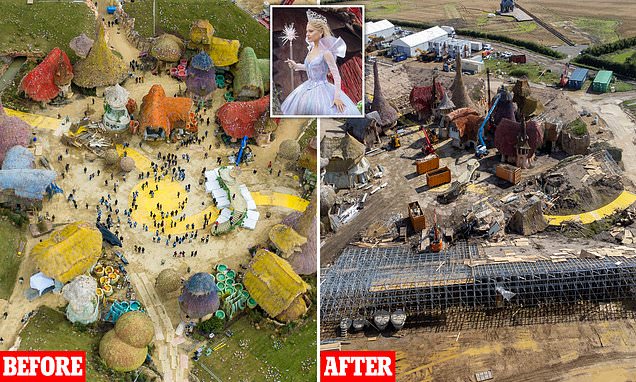 The Wicked film set DEMOLISHED as strikes brings Hollywood to a halt