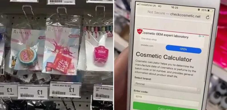 The genius way to find out how long make-up has been sitting on the shelves in Poundland & why it’s essential you know | The Sun