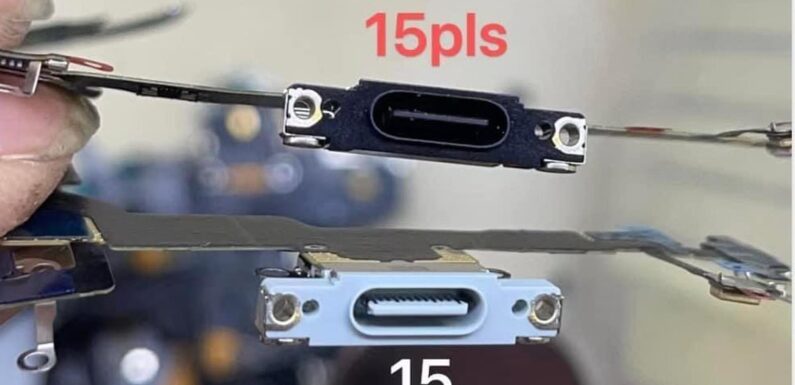 iPhone 15 leaked images confirm it'll have a new USB-C charging port