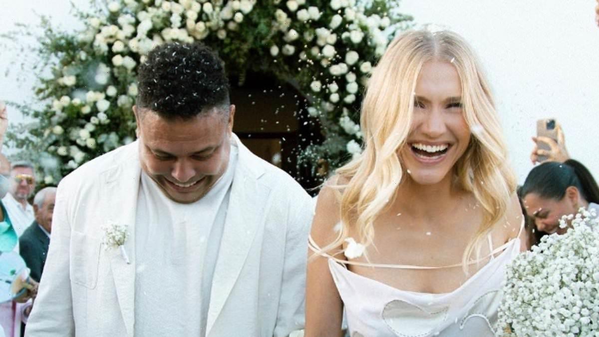Brazil star Ronaldo marries his model fiancee