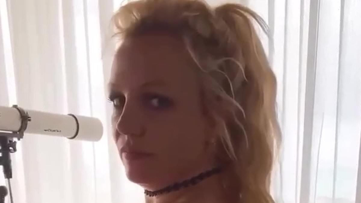 Britney goes horse-riding TOPLESS and says: 'I should have gone naked'