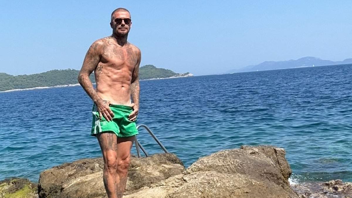 David Beckham shows off chiseled physique with a new shirtless snap