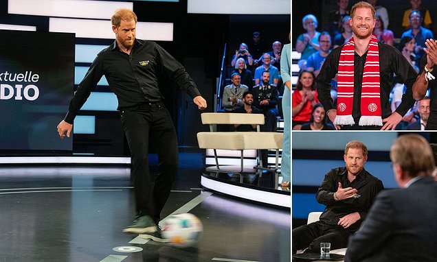 Duke of Sussex fails score a single point in German football challenge