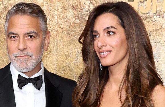 George and Amal Clooney welcome the stars to their Albie Awards in NYC