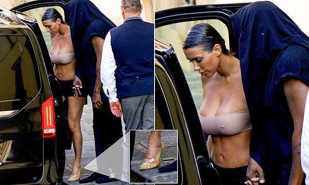 Gross detail in Bianca Censori's outfit in Italy with Kanye West
