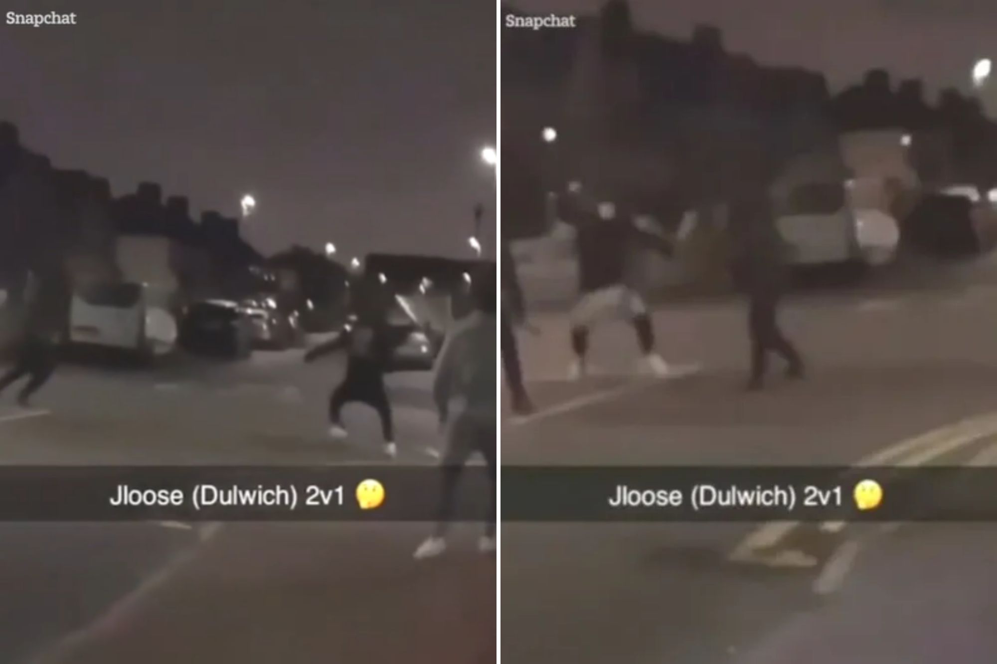 Horrifying moment masked men wield huge knives in terrifying gang fight in posh London Street | The Sun