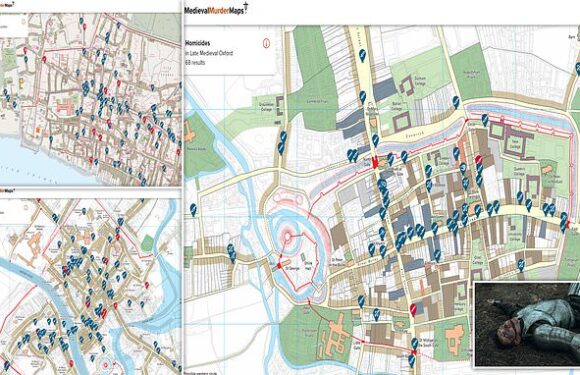 Interactive map gives unique insight into medieval murders in Britain