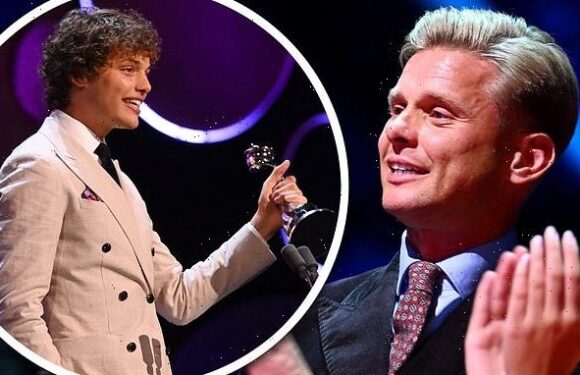 Jeff Brazier tears up as son Bobby wins Rising Star award at the NTAs