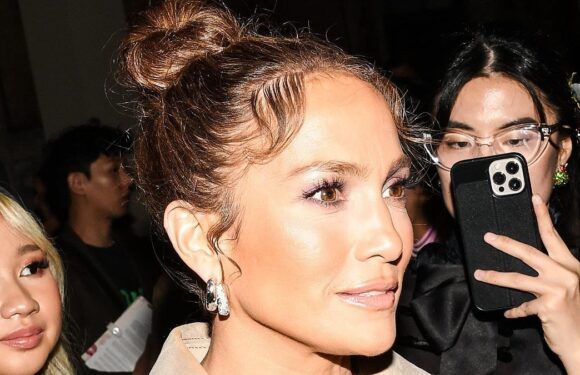 Jennifer Lopez is sexy in snakeskin boots for Coach show during NYFW