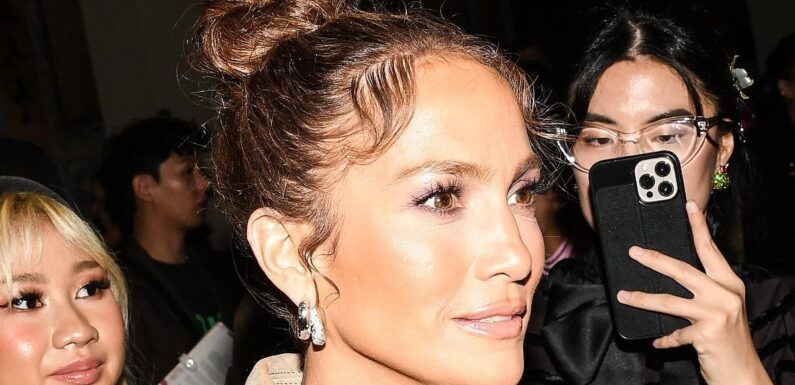 Jennifer Lopez is sexy in snakeskin boots for Coach show during NYFW