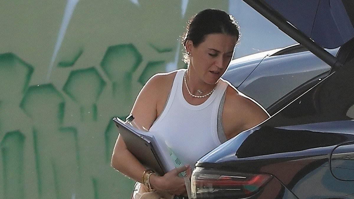 Katy Perry carries Birkin bag to LA studio as real estate trial begins