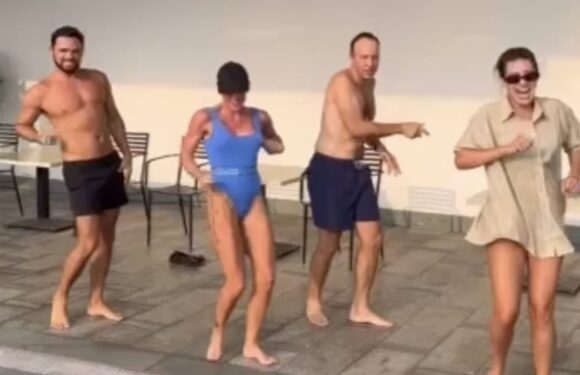Matt Hancock dances shirtless after Celebrity SAS stint
