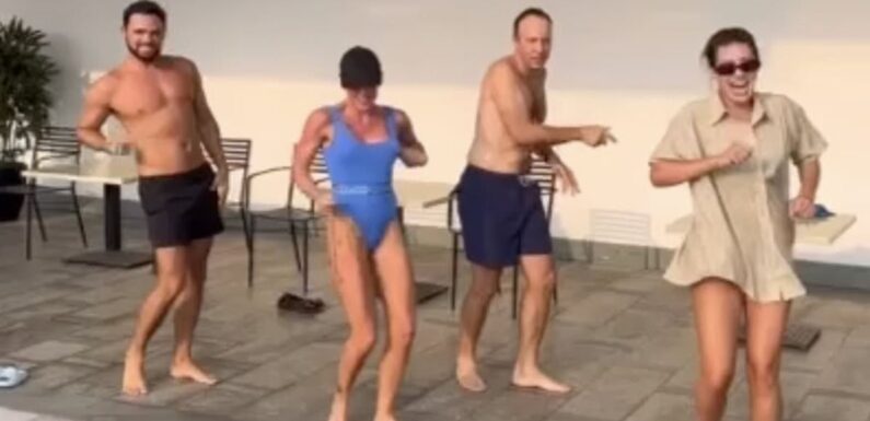 Matt Hancock dances shirtless after Celebrity SAS stint