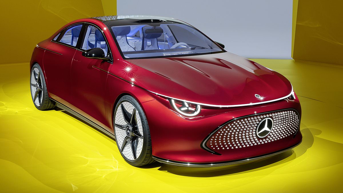 Mercedes unveils electric car that can go 466 miles on a single charge