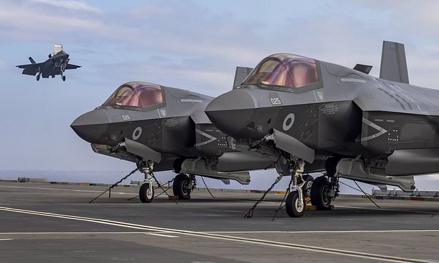 Navy's £4 billion carrier hit the seas with only 8 fighter jets