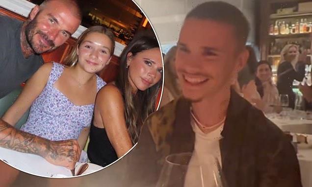 Romeo Beckham celebrates his 21st birthday at family dinner